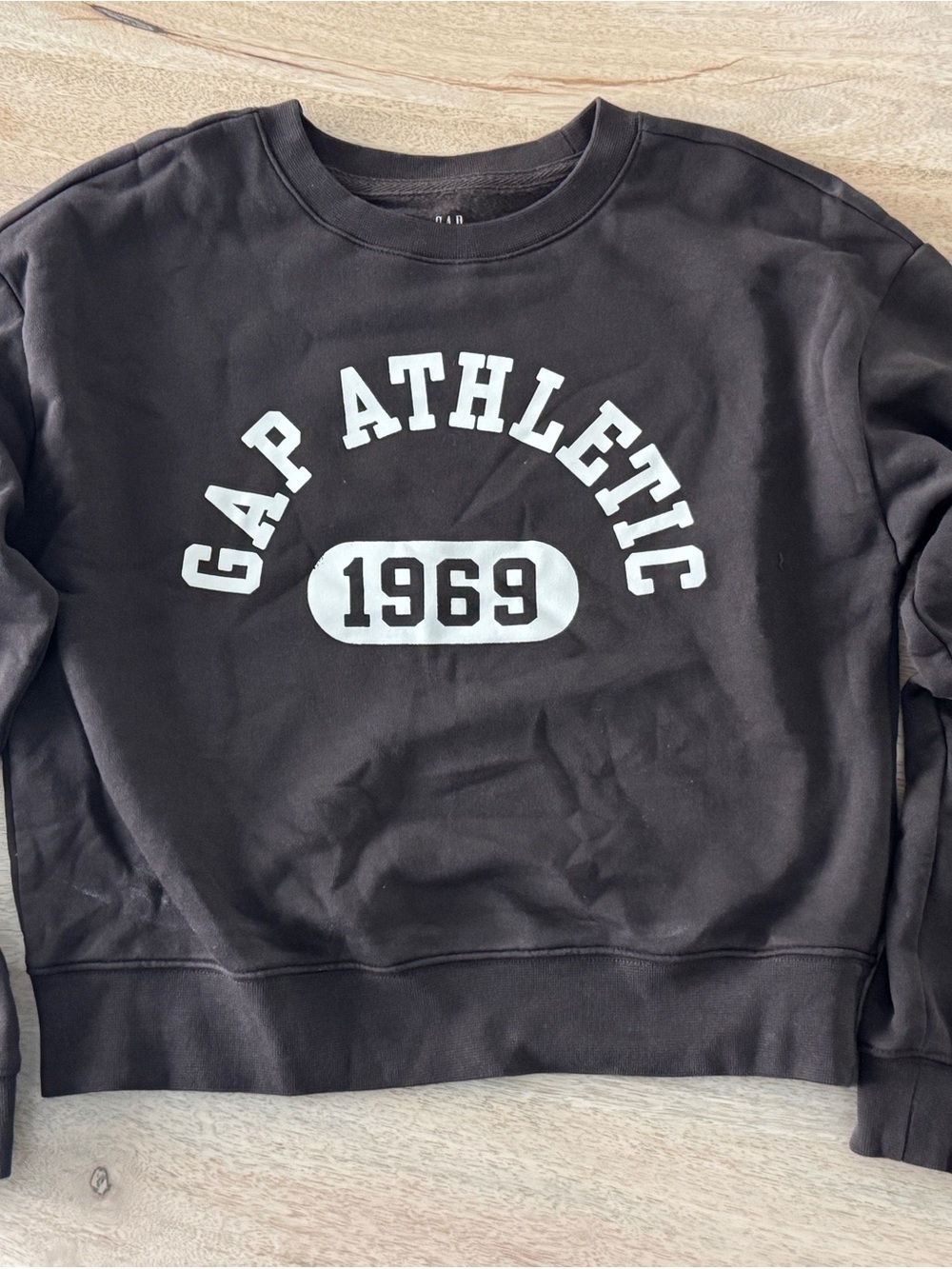 GAP Black Crewneck Sweatshirt with White '1969' Graphic